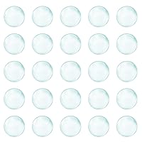 Vista 1 de HARFINGTON 250 cuentas de vidrio para hervir bolas de vidrio de 0.394 pulgadas de soda y cal para mezclar botellas, transparente