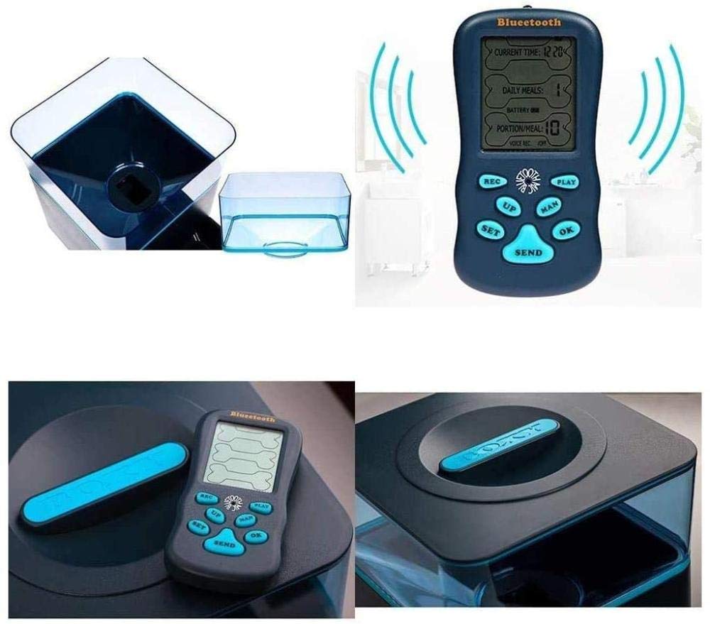 Alimentatore remoto Senza Fili Alimentatore Bluetooth per Animali Alimentatore Automatico Alimentatore remoto per Piccoli Alimenti