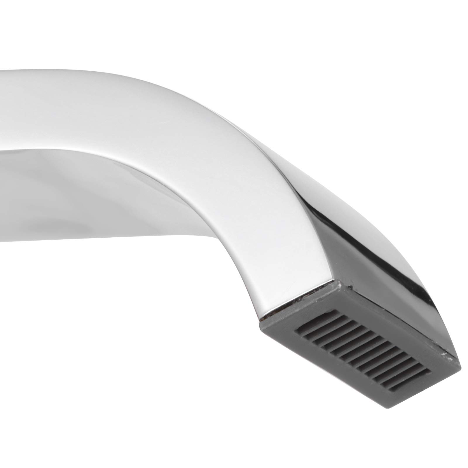 Robinet de Lavabo, Robinet Mural G1/2 Simple ¨¦vier ¨¤ Cascade Froide Lavabo Robinet D'eau Accessoire de Salle de Bain(Chrome)