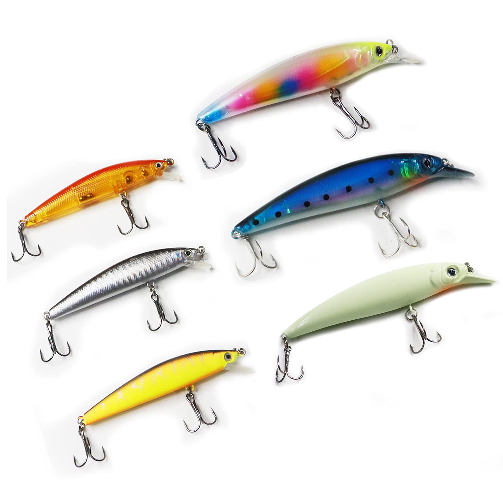 Fishing Lures Kit Topwater Swimbait Slow Sinking Hard Bait - Multi Jointed Swimbaits Artificial Lifelike Bionic Swimming Lures for Freshwater Saltwater Trout Bass Fishing Bait