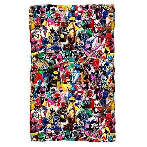 Power Rangers Crowd of Rangers Fleece Blanket (36x58)