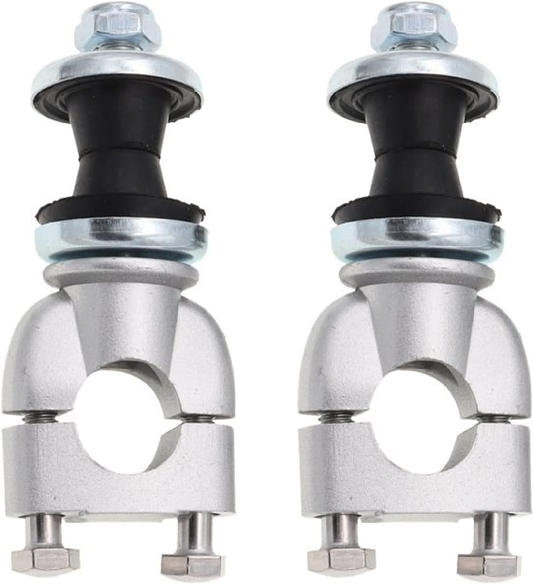 Handle Bars For Yamaha Motorcycle Handlebar 22mm Handle Bar Mount Clamps 2 Pcs 7/8" Silver Aluminum Risers Dirt Pit Bike Motorbike Motorcycle Handlebar Risers