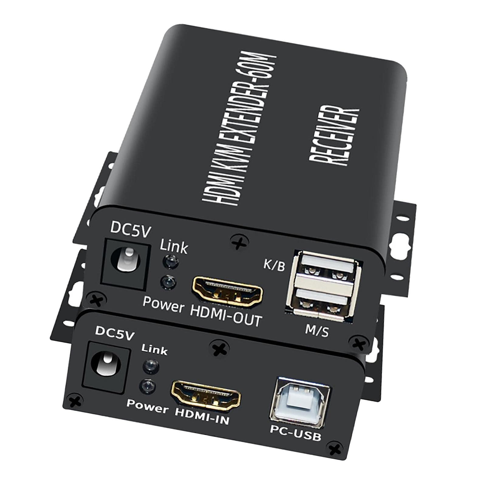 Hdmi Kvm Extender 60M Transmitter Receiver Plug Type UK | Computer Cables & Connectors | Kvm Switches-image-20