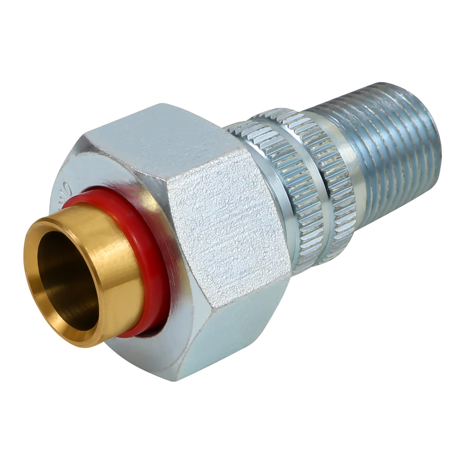 Midline Valve EVNT0034-OM Dielectric Union Pipe Fitting 3/4 in. MIP x SWT Reduces Electrolysis Brass x Stainless Steel