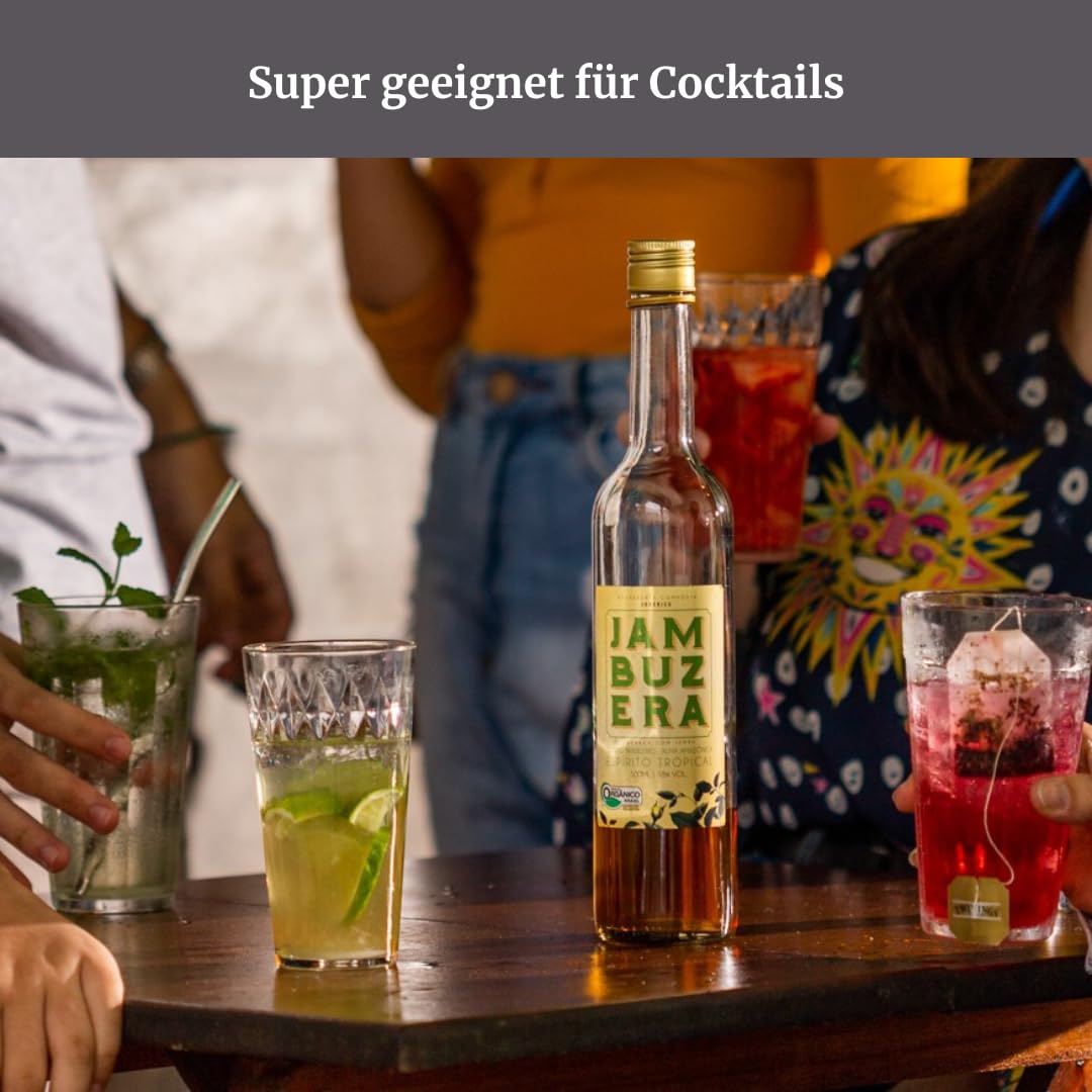 Jambuzera - Cachaça mit Jambu - Es macht die Zunge taub. 500ml, 38% vol. alc.