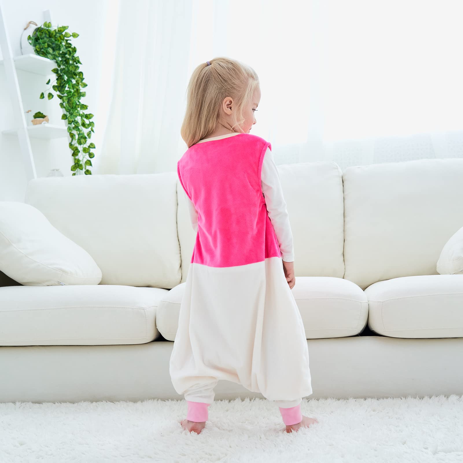 Sacco Nanna Con Piedini 1.5 Tog Super Morbido E Caldo Quattro Stagioni Sacco Nanna Per Bambini 1-6 Anni Con Motivo Animalier