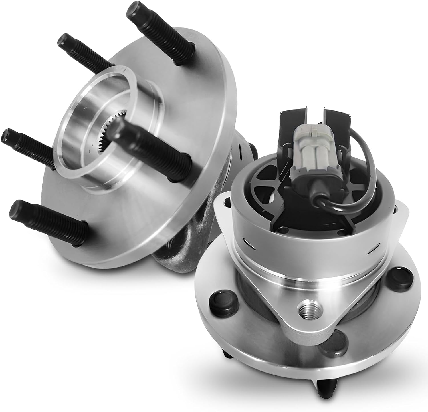 Pair 513206 Front Wheel Bearing Hub Assembly Compatible with Chevy Cobalt HHR 2006-2011, Pontiac G5 2007-2010 Pursuit 2005-2006, for Saturn Ion 2003 2004 2005 2006 2007, 5 Lug w/ABS