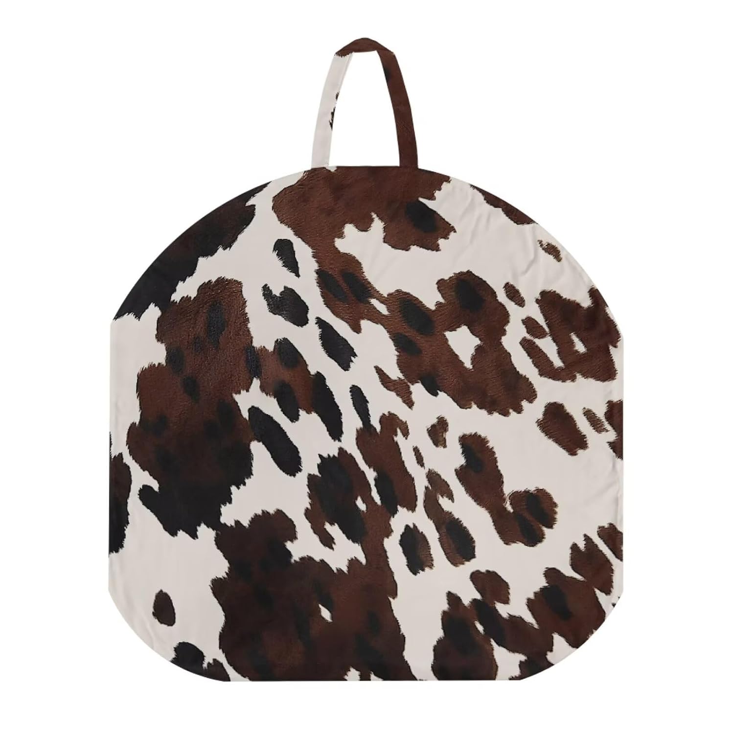 2 Pieces Cow Hide Print Newborn Lounger Cover, Removable Washable Portable Soft Infant Lounger Baby Floor Seat for Baby Girls Playing Sleeping