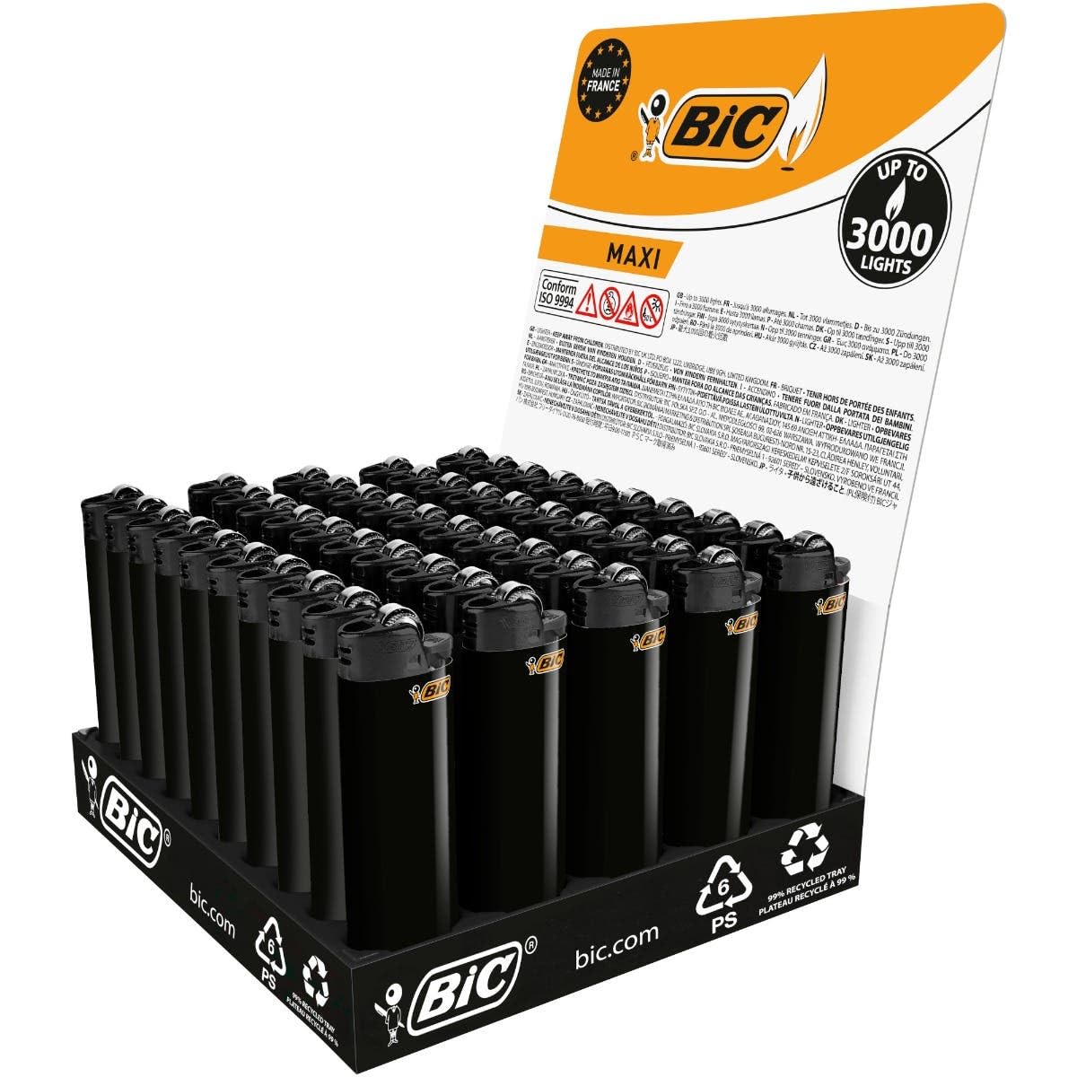 BIC 50 Maxi Briquets Full Black