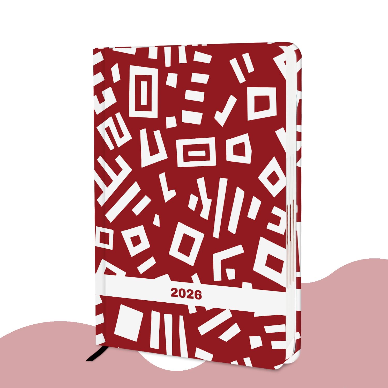 ALDIVO Hardbound Executive New Year Planner Diary 2026 | A5 Size 365 Days Dated Daily Planner Diary with Index Month Cut and Bookmark For Girls, Women, Corporate (AD617)
