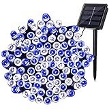 SUCCUL イルミネーション ソーラー 屋外 防水 LED クリスマス ライト ストリングライト 200球 20m コントローラー付