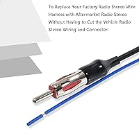 Vista 5 de RED WOLF Arnés de cable estéreo para radio de vehículo con adaptador de conector de antena compatible con Honda Fit 2007-2008 Civic 2006-2011