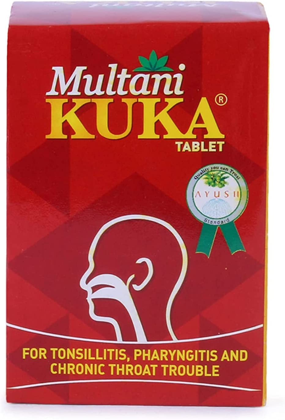 Multani Kuka Tablet | Useful in Tonsillitis, Pharyngitis & Chronic Throat Trouble | 100% Natural & Ayurvedic | Get Relief from Tonsils & Swollen Issues | 150 Tablets-3 Pack