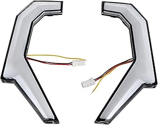 menolana Acessório de luzes de sinal de direção IP67 durável à prova d'água fácil de instalar substitui a luz de sinal de mudança de assinatura frontal para