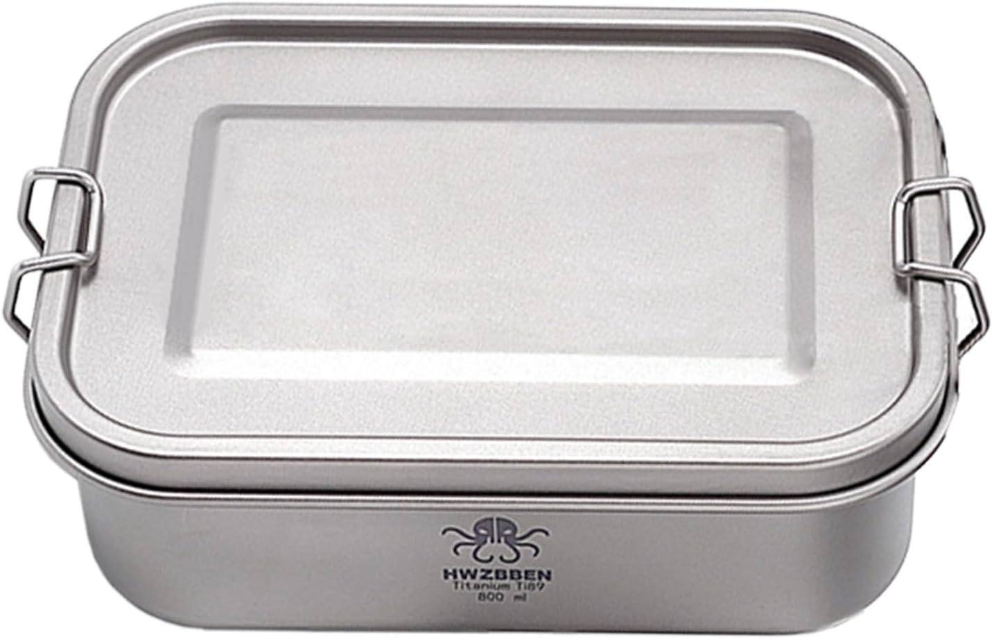 Camping Bento x Titanium Bento x Outdoor 800ml Lunch x ctangle Food Storage Container