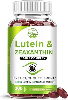 Lutein and Zeaxanthin Supplements, Eye Vitamin & Mineral Supplement, Multivitamin for Vision & Ocular Health with Omega-3, Protect and Enhance Your Eye Health Completely, 300 Softgels