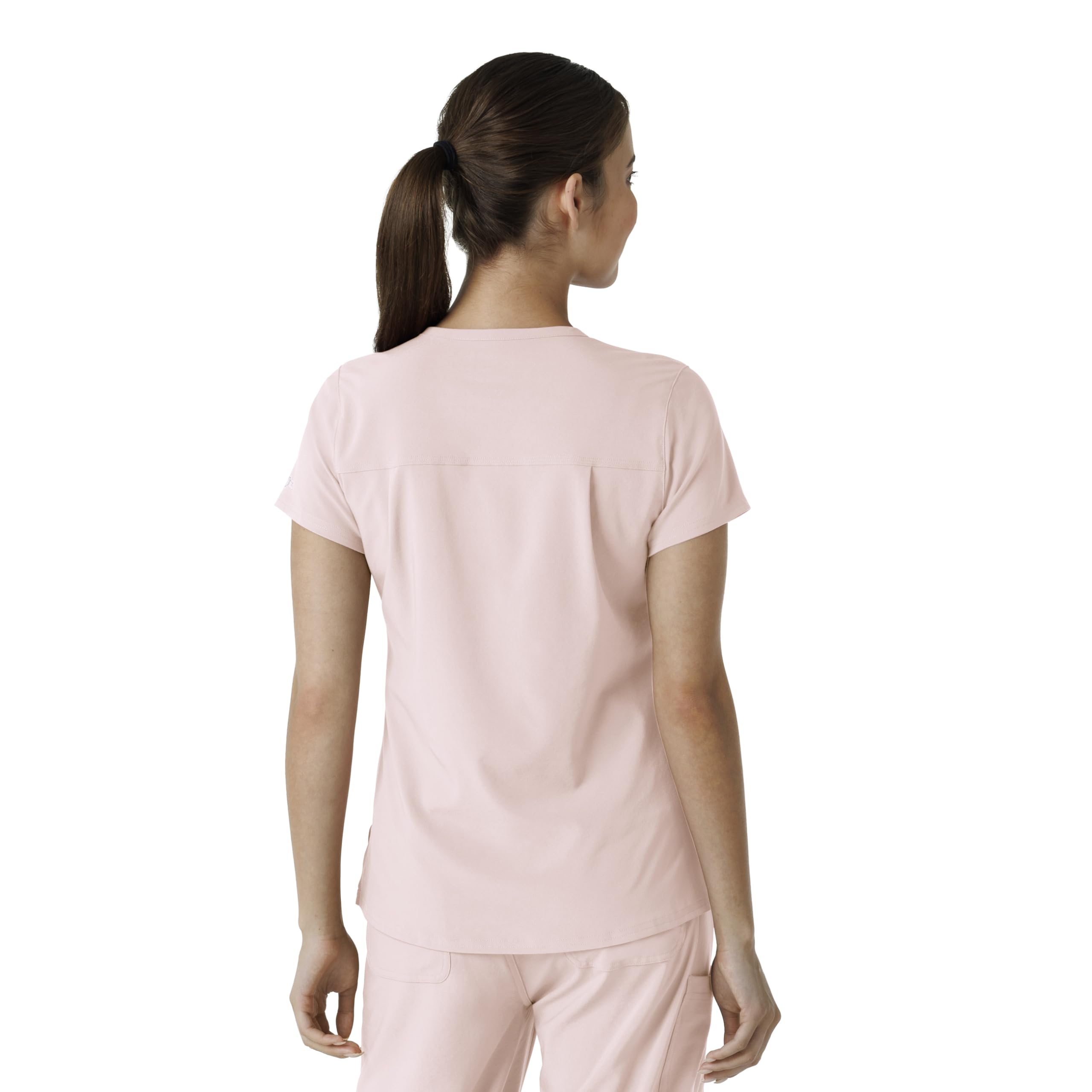 Carhartt Women's Tuck-in Scrub Top - Soft Rose, 2X