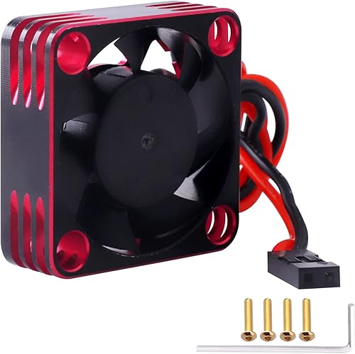 Ventilador de enfriamiento de motor RC de 1.181 in Disipador de calor Ventilador de enfriamiento ESC de alta velocidad sin escobillas para coche RC