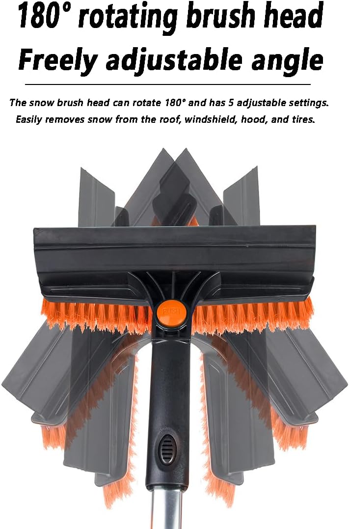 Detachable car Snow Shovel Kit for Buick Terraza 2005–2007, Ice Scraper and Extendable Snow Brush, Snow Removal Tool