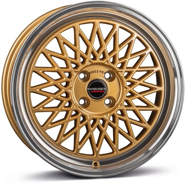 Borbet Gold 17" 7x17 ET38 4x108 Passenger Car Wheel, Aluminum, Compatible with Audi 80
