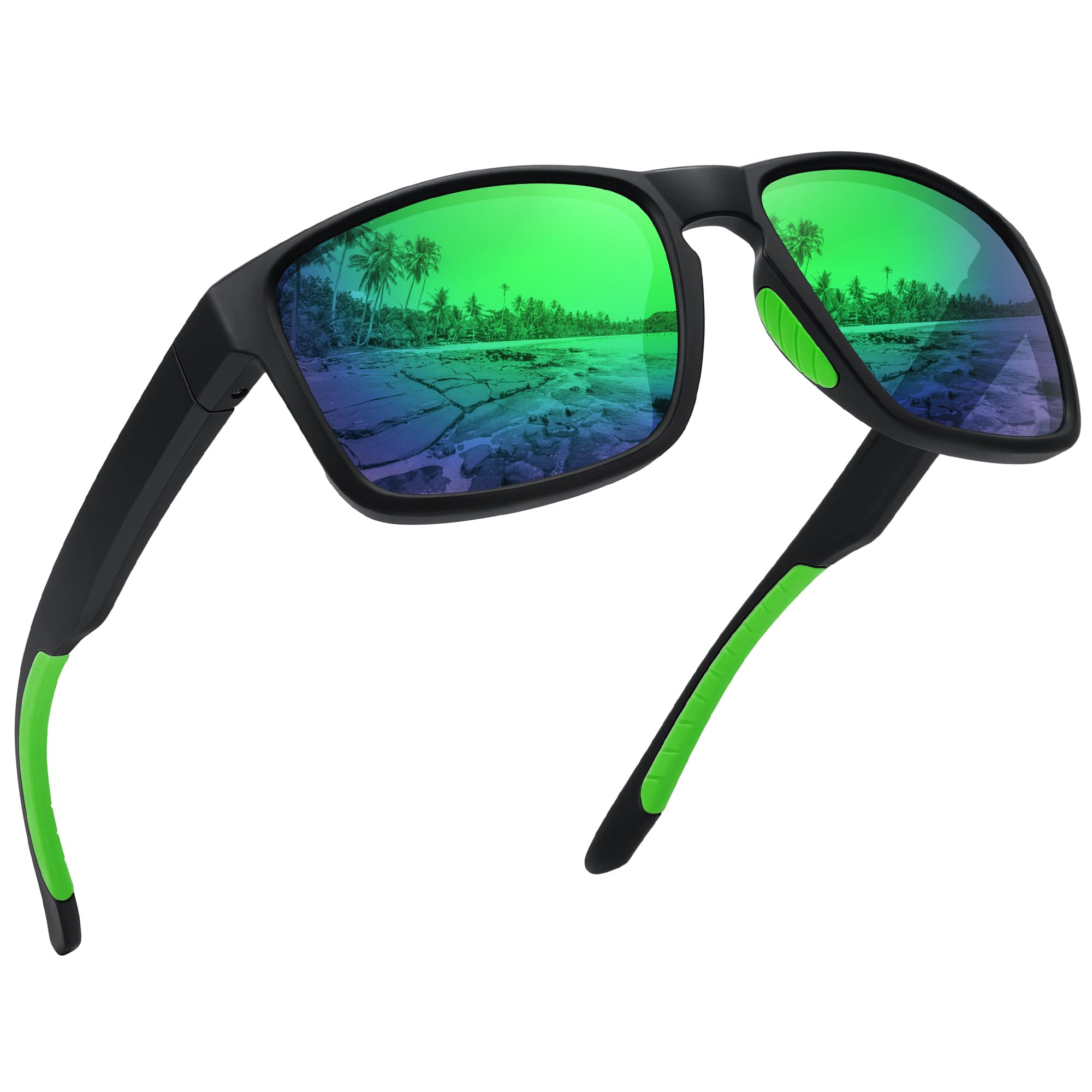 Occhiali da sole sportivi polarizzati per uomo e donna, protezione UV, infrangibili, per guida, corsa, pesca, escursionismo, occhiali da sole