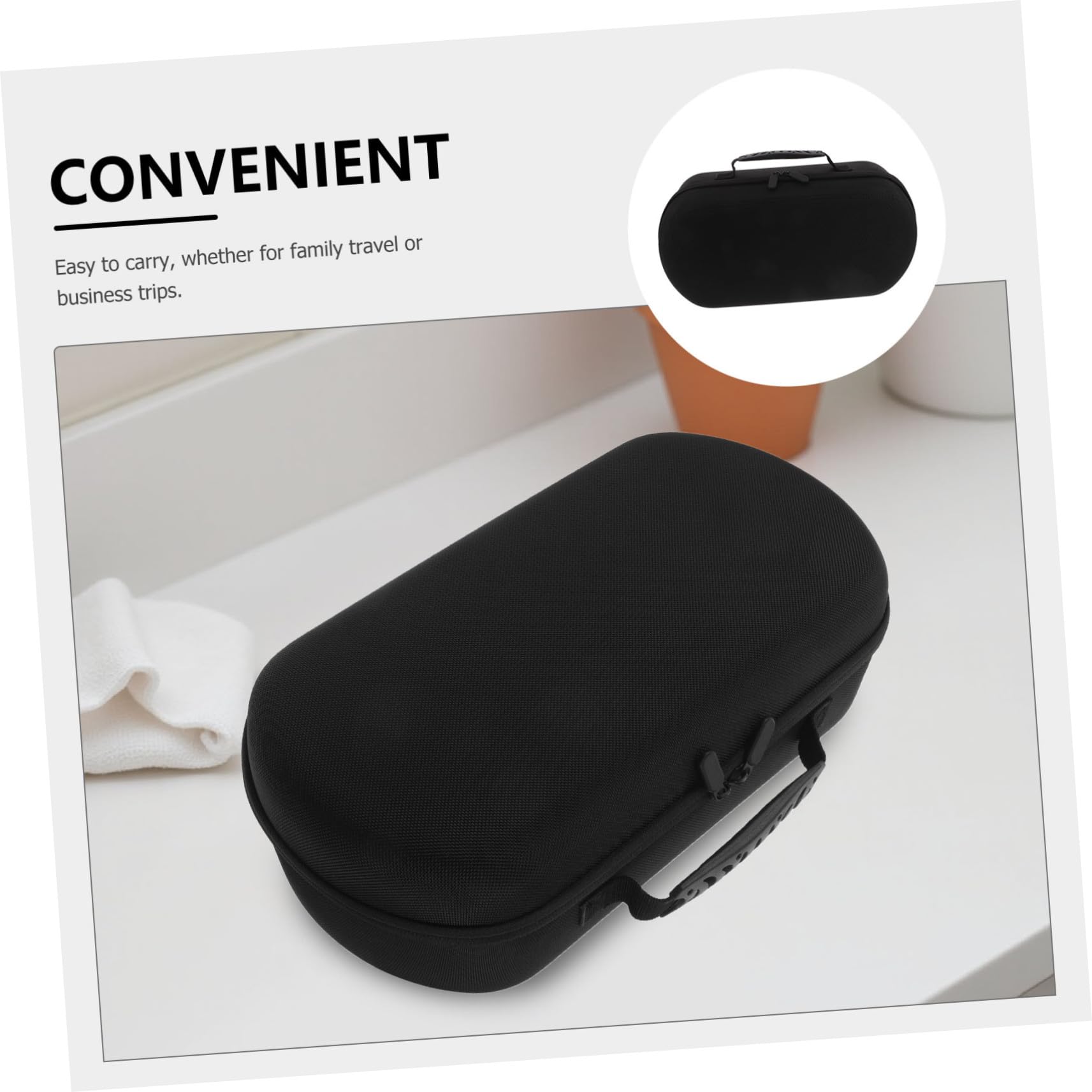MAGICLULU Haartrockner-etui mit Aufbewahrungstasche Vielseitiger Halter und Organizer-etui Kompatibel für Kabellosen Haartrockner Tragbare Reisetasche für Stylinggeräte