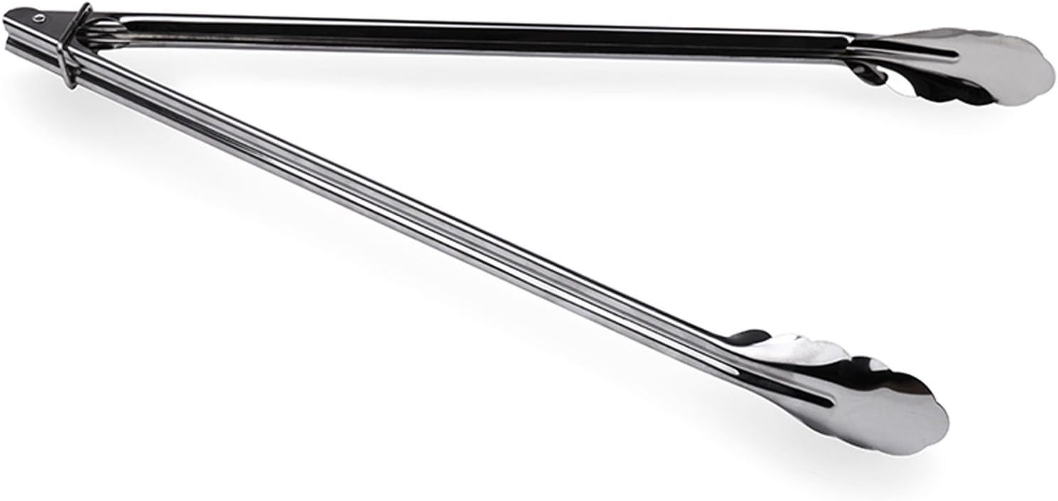 16" Kitchen Tongs Stainless Steel Salad BBQ Cooking Food Serving Utensil Tong