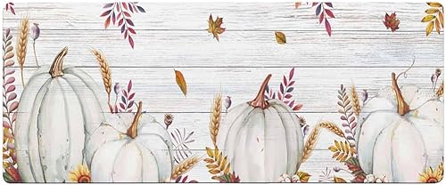 Tapete de baño de calabaza blanca para bañera, antideslizante, de secado rápido y absorbente, de tierra de diatomeas, tapete lavable de cocina,