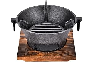 Portable Grill with Cast Iron Cup