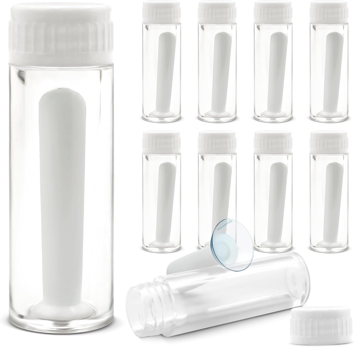 Professional Scleral & RGP Lens Removal Kit (10 PCs) - Contact Lenses Plungers with Anti-Slip Suction for Home, Office, Travel Use