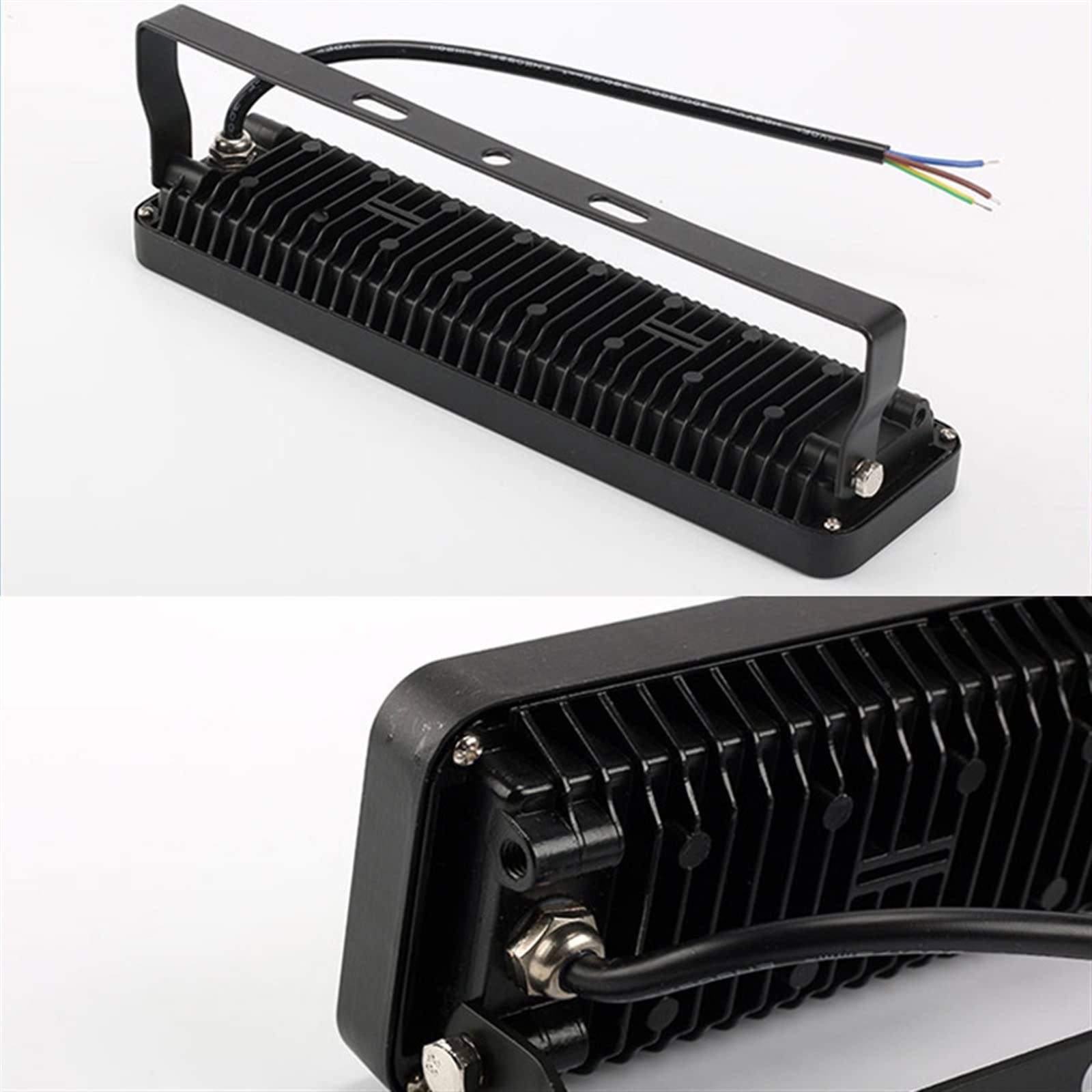 lampy solarne do użytku na zewnątrz, Reflektory Zewnętrzne projektory reflektorów Konstrukcja zewnętrzna Obudowa Brama garażowa Lampa świetlna(White Cold White B)
