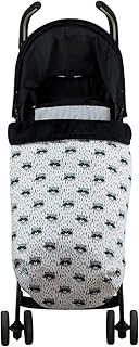JANABEBE Manta saco para cochecito, portabebé (RACCOON, POLAR TEDDY)