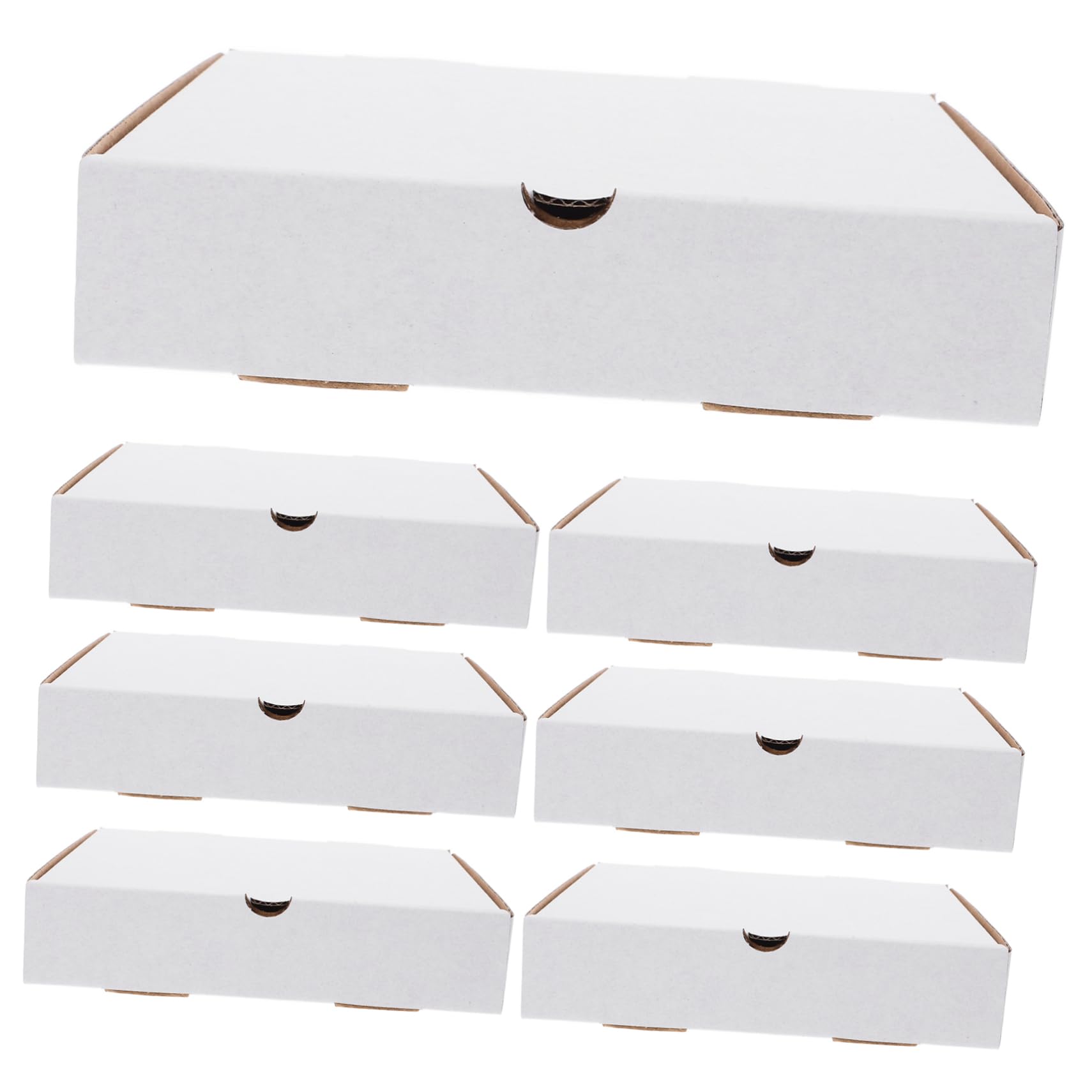 UKCOCO 30pezzi Scatole Di Cartone Ondulato Per Pizza Scatole Vuote Per Asporto e Spedizione Bianche Per Pizza Torte e Biscotti
