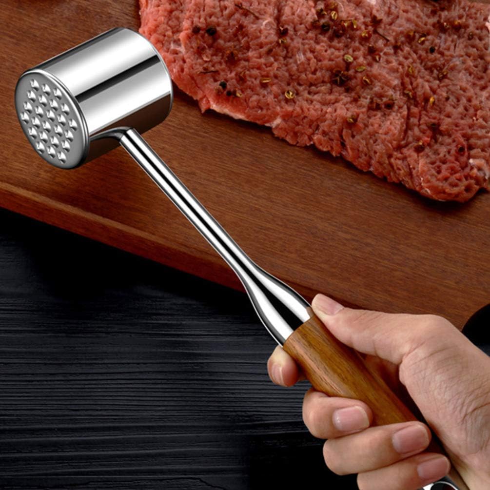 Cabilock 1pc Meat Mallet for Tenderizing Steak and Poultry Versatile Kitchen Tool for Crushing Garlic Nuts and More Ergonomic Handle for Comfort