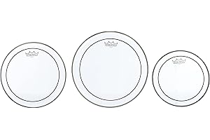 Remo Pinstripe Clear Tom Drumhead Pack - 10", 12" & 14"
