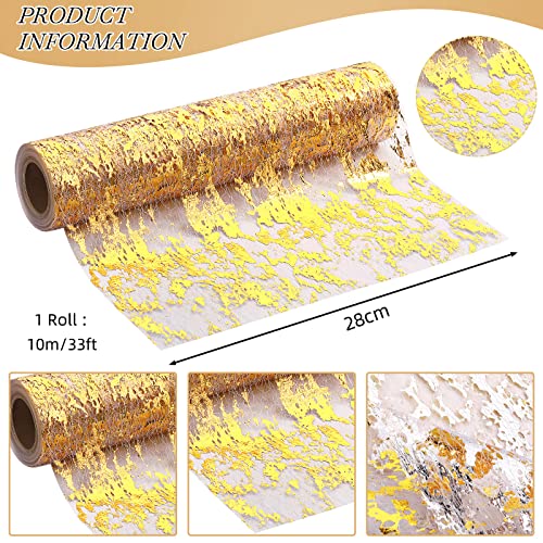 Metallic Gold Thin Table Runner With Scissors And Soft Ruler Glitter Gold Table Runners Gold Table Decor Gold Fabric Sequin Table Runners For Wedding Birthday Party Decoration, 11 Inch X 33 Feet #TOP1