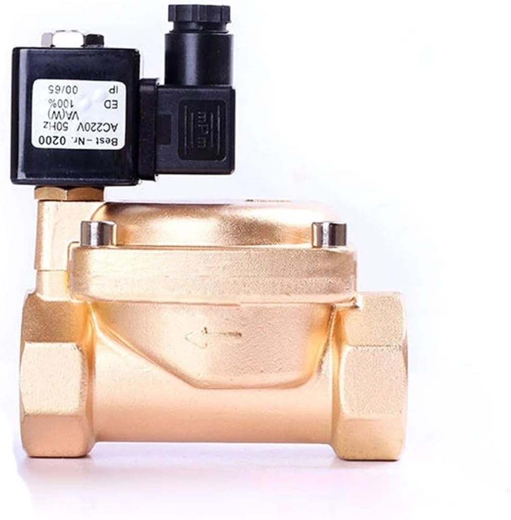 1-1/4 Inch Normally Closed Brass High Pressure 16 Bar Solenoid Valve 110V 24V 12V 24v 1Pcs(NPT_110VAC_NBR-SEAL)