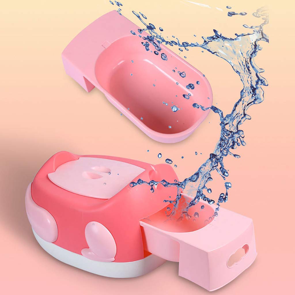 Baby Stimola l'interesse Vasino Toliet, Design ergonomico Lavaggio Staccabile Antiscivolo, Perfetto per Bambini Piccoli,Verde