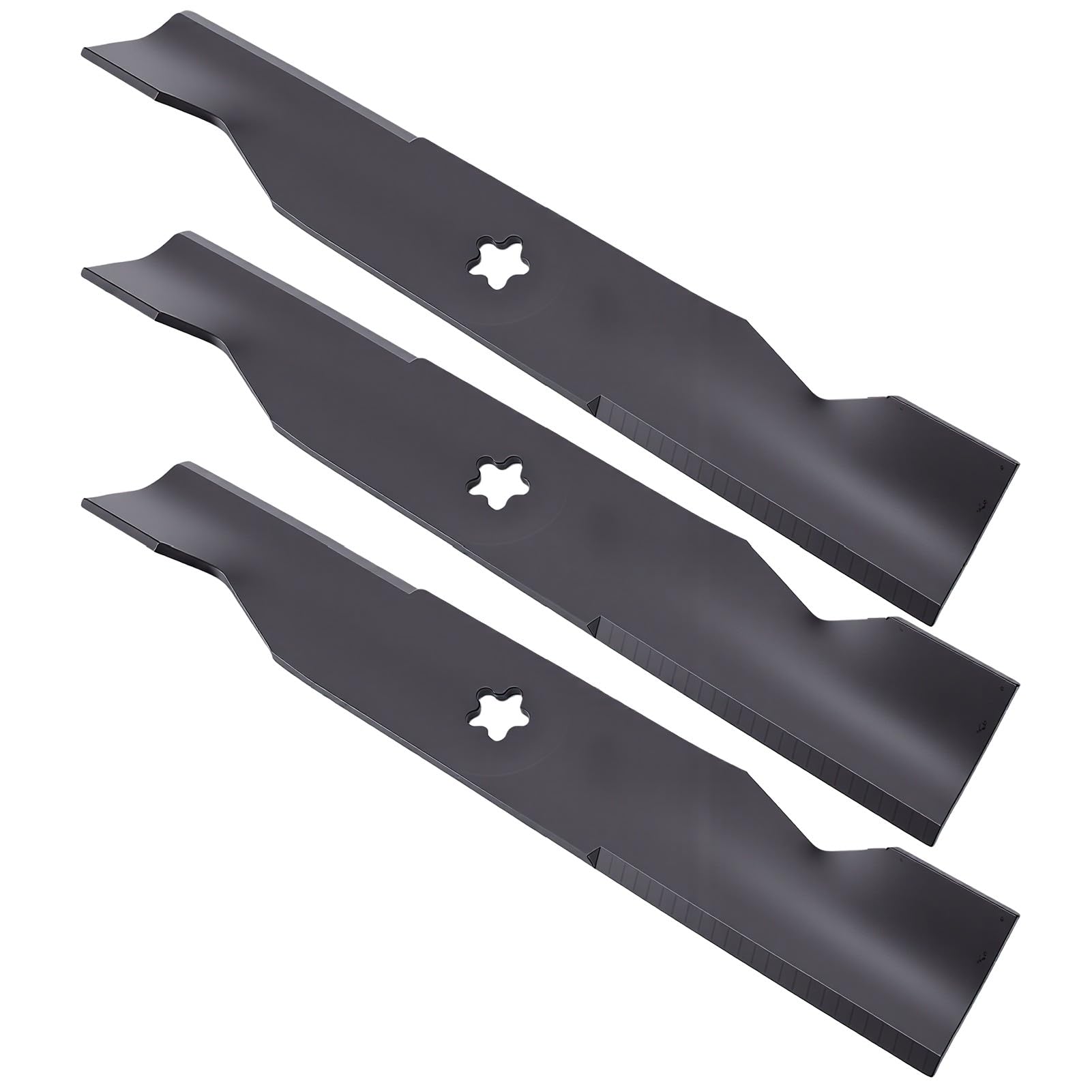 Cuchillas de Cortacésped de Alta Elevación, Cubierta de 48 Pulgadas, Orificio Central de Estrella de 5 Puntos para Cortacésped Z248F YTH2348 YTH24V48, Incluye 173920 1800