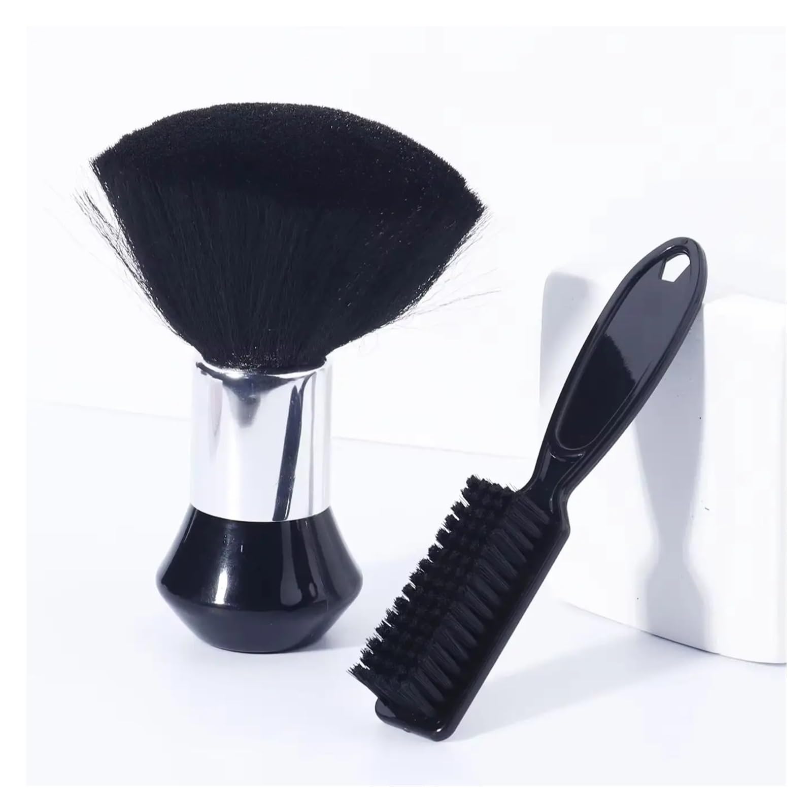 2 Pièces/ensemble Ensemble De Brosses De Coiffure-coiffure Cou Brosse À Cheveux Doux Ensemble De Brosse De Nettoyage De Barbe