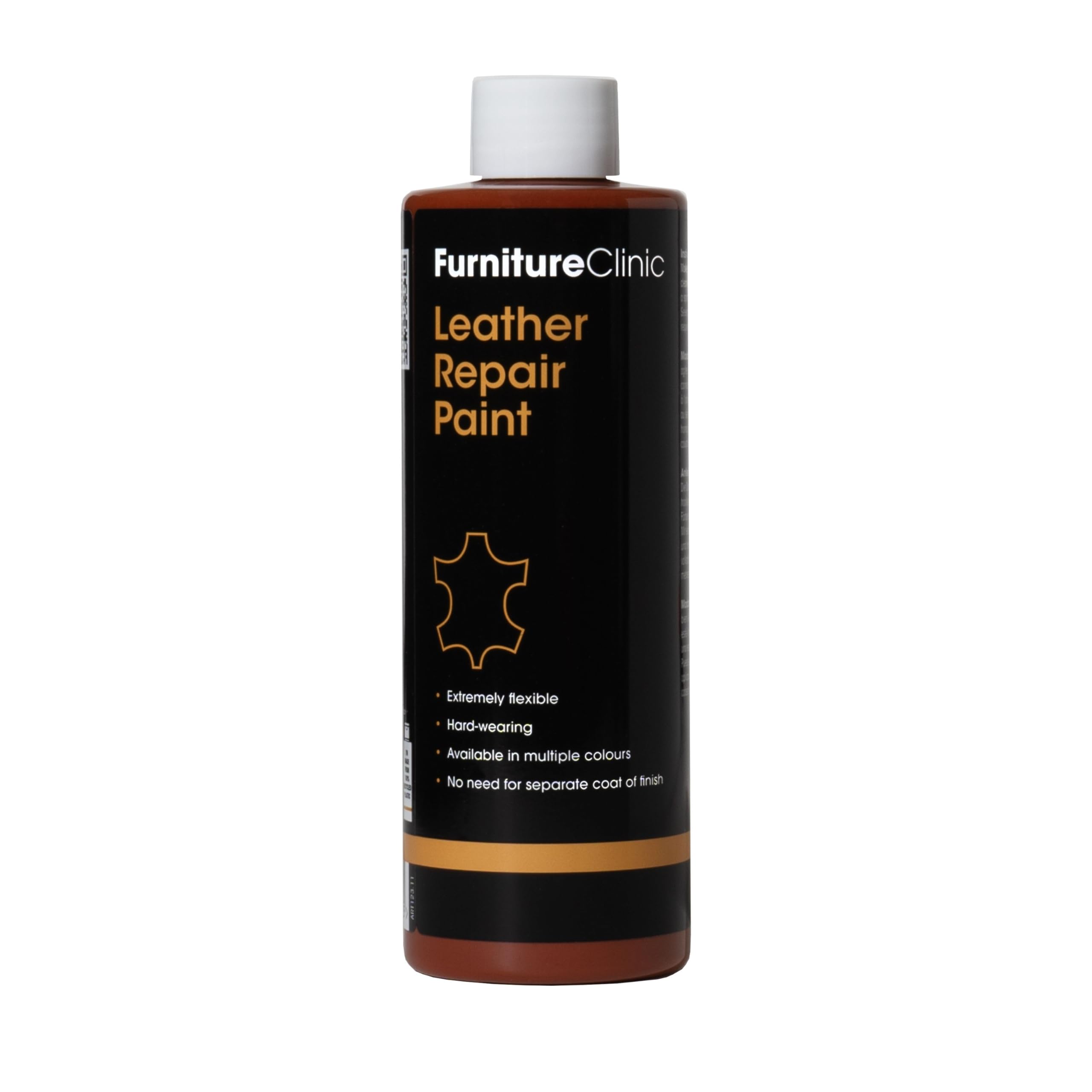 Furniture Clinic Tan Leather Repair Paint & Dye | Self Seal Colourant For Quick And Easy Leather Repair | Suitable For Sofas, Car Seat, Shoes, Handbag, And More - 500Ml