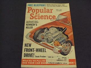 Popular Science Apr 1965 Kennedy's Killer, Boat Blueprint Sail Paddle Power