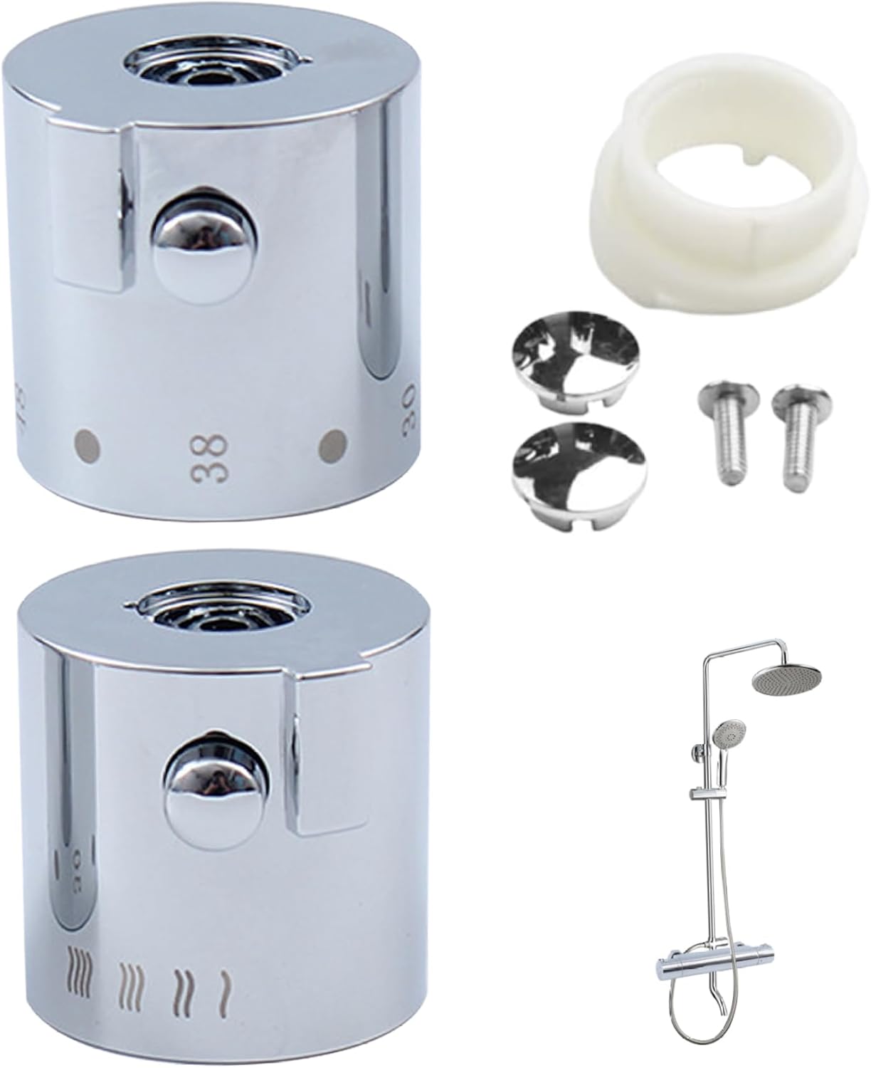 Thermostatic Control Handles 1 Pair Thermostatic Shower Mixer Knob