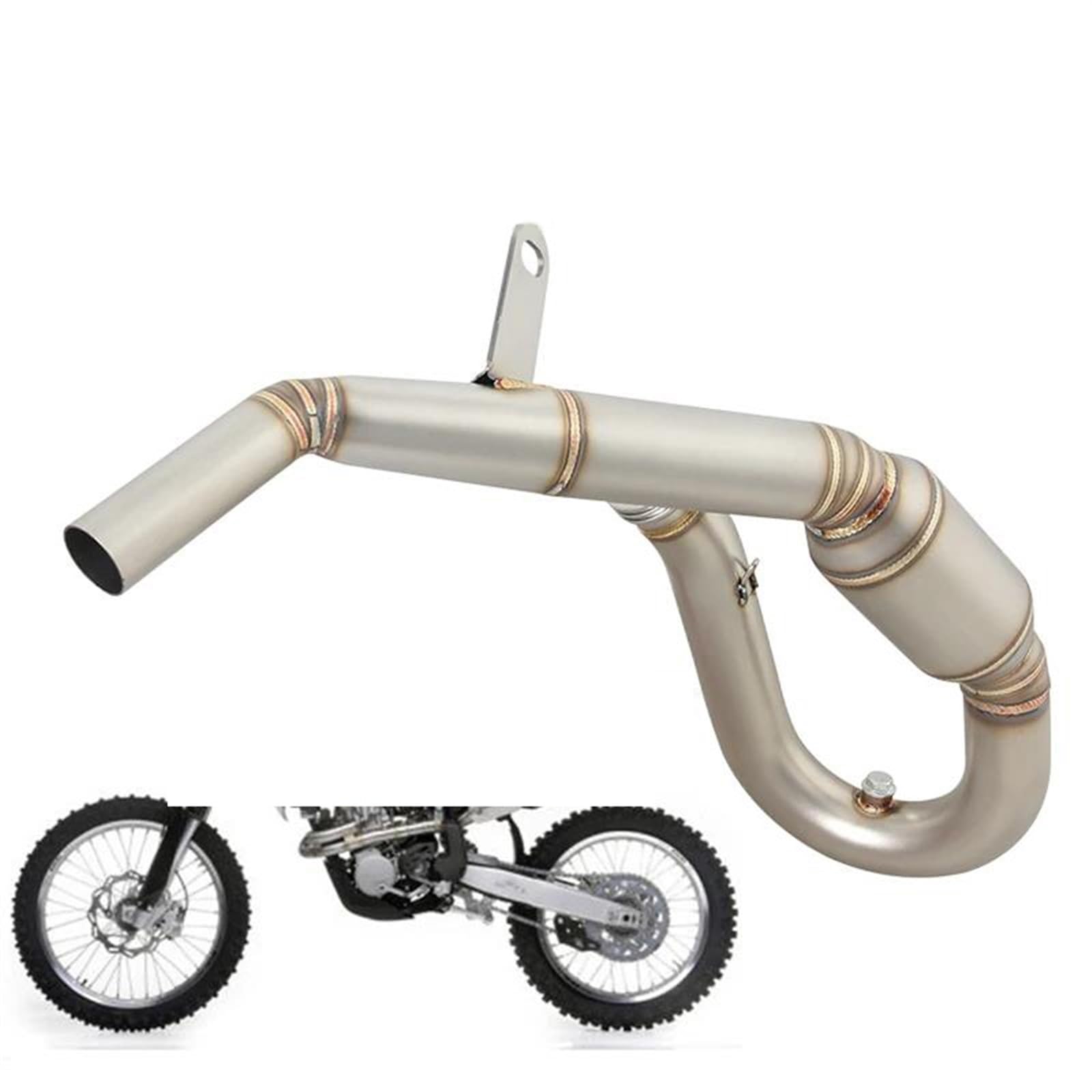 Tubo di Collegamento Anteriore per Scarico Moto con Catalizzatore per Silenziatore di Collegamento per HUSQVARNATC 250 2017-2018