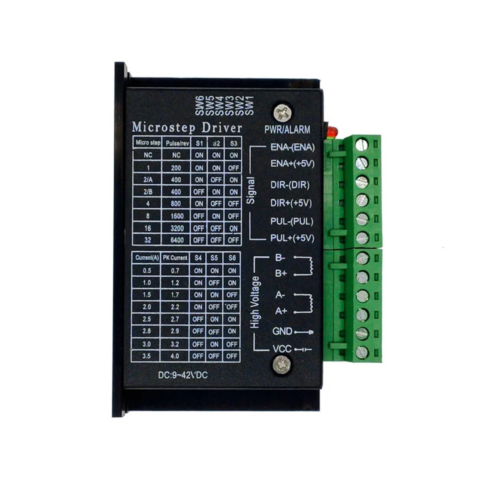 QWZTAEOZA TB6600 (HY-DIV268N) for 42 57 Stepper motorStepper Electronic Starter Driver cintroller Nema17 Nema23 Two Phase Hybrid Stepper Electronic Starter