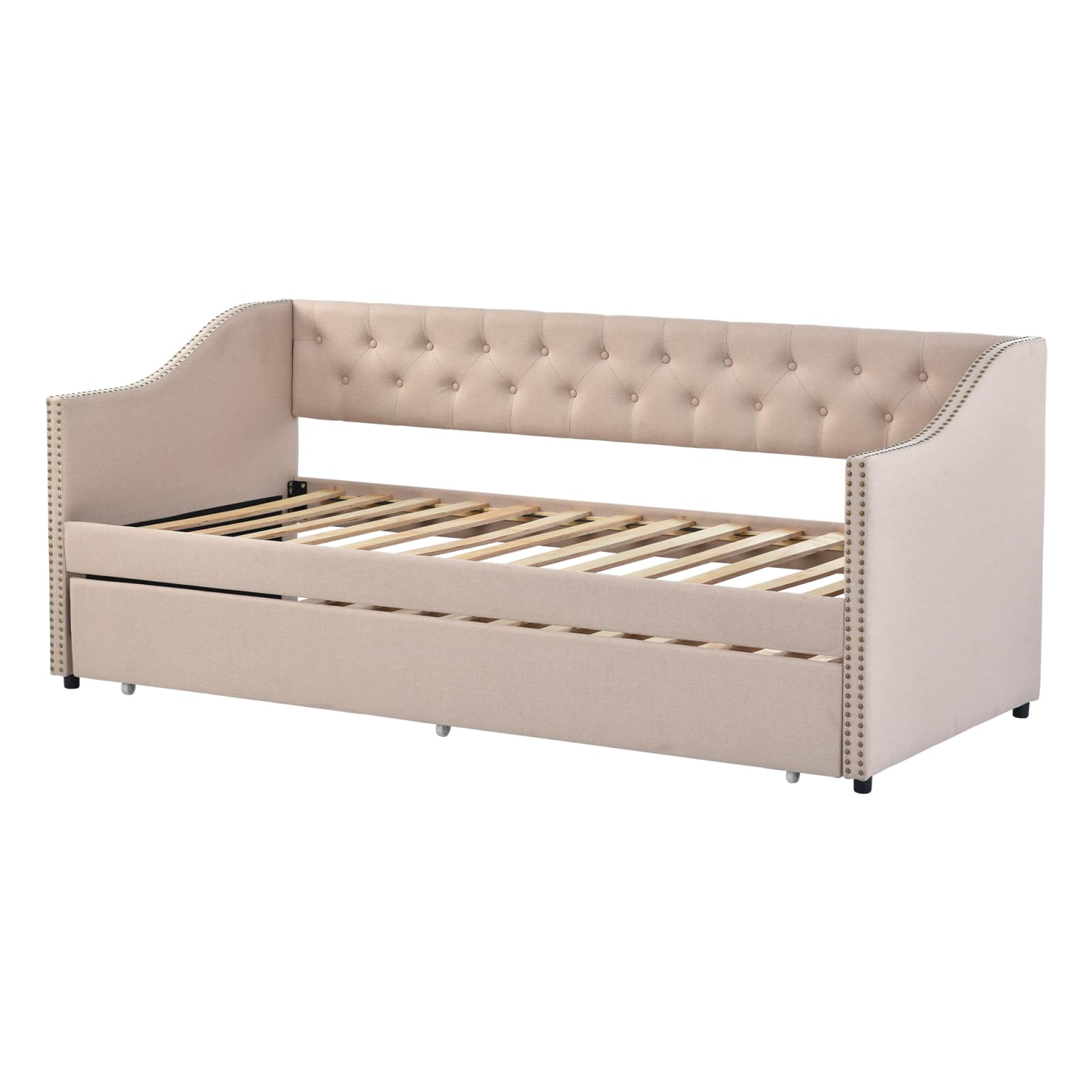 Wyściełana sofa z funkcją spania, 2 w 1 wielozadaniowa sofa z rozkładanym łóżkiem, rozkładana, aksamitna sofa z funkcją spania, 90/180 x 200 cm, nowoczesna dwuosobowa sofa do salonu, sypialni