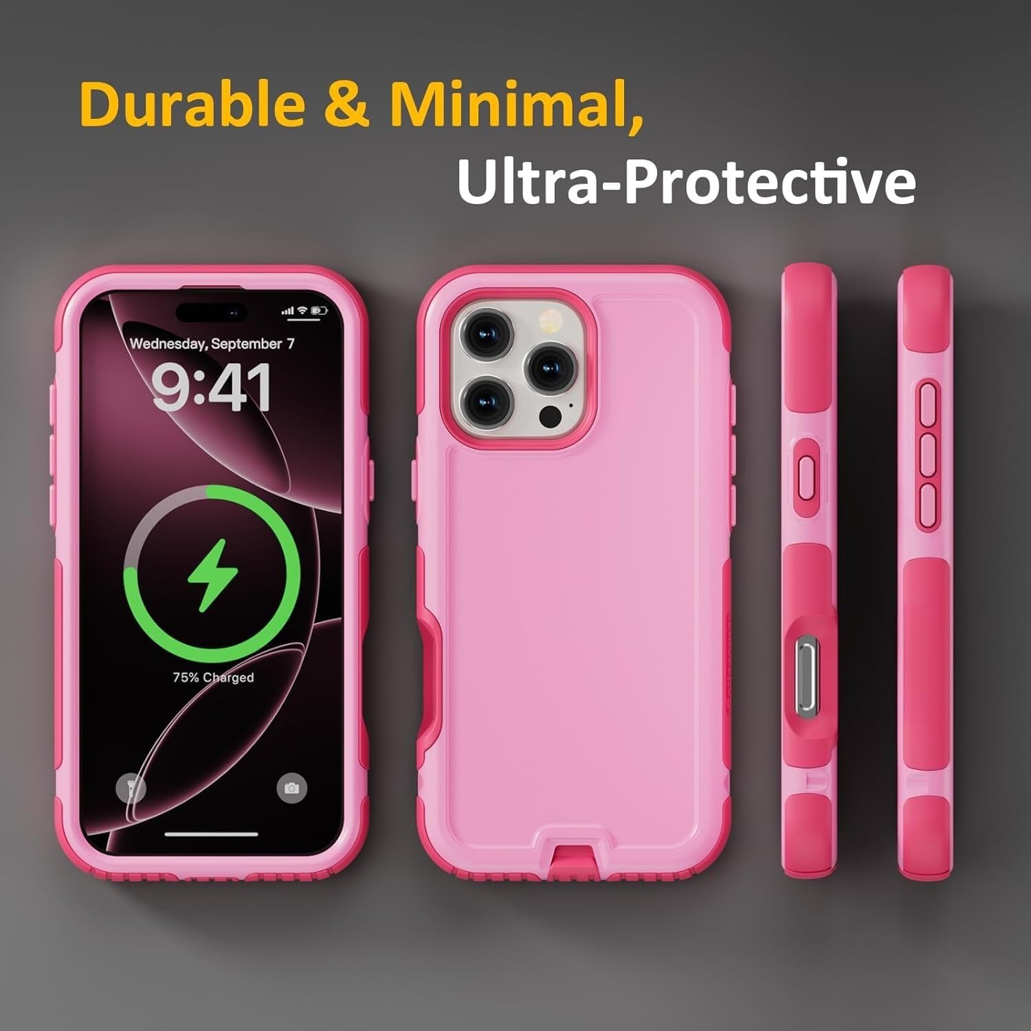 Funda para iPhone 15 Plus, Resistente, con Carga magnética, protección contra caídas de Grado Militar (para iPhone 15 Plus/Azul).
