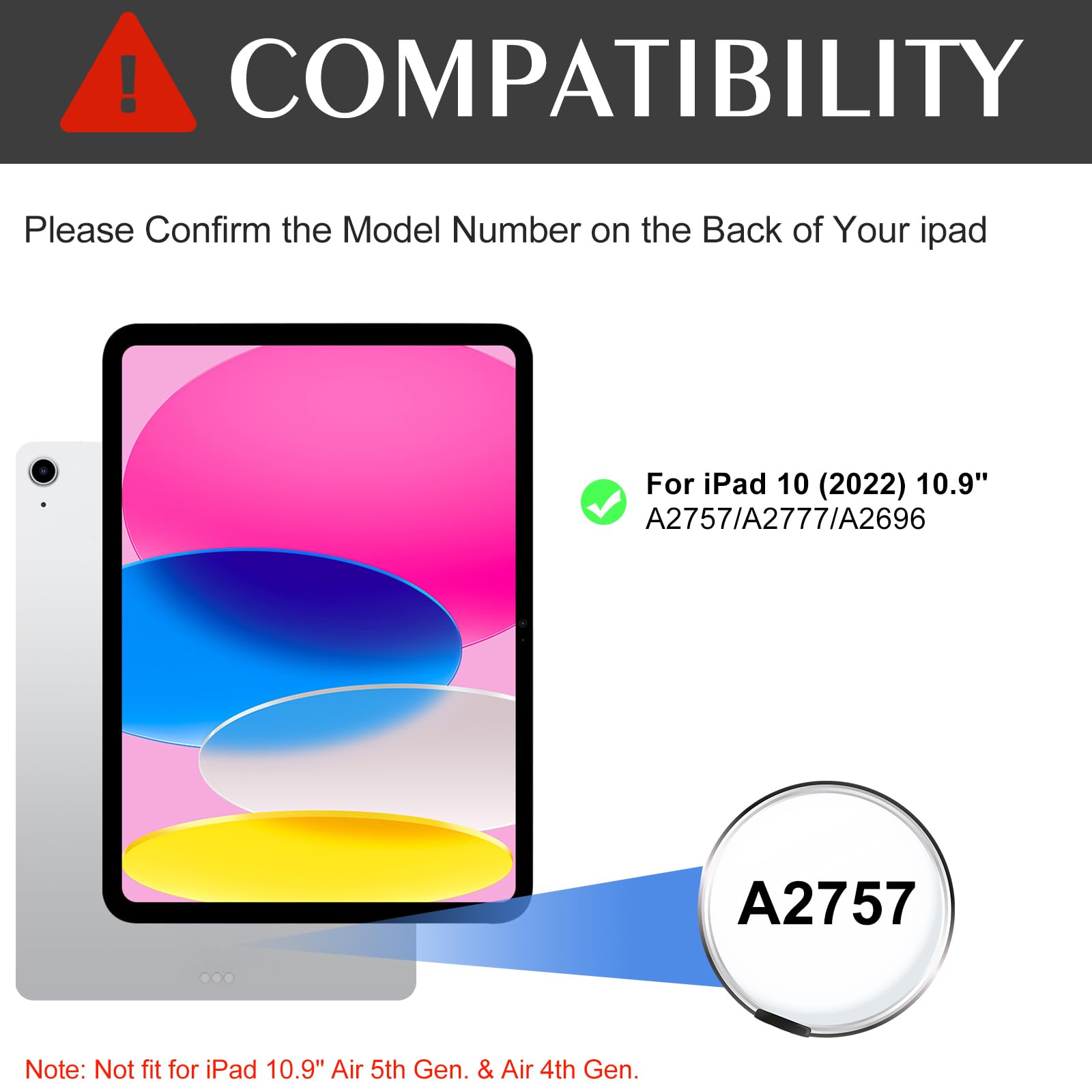 BOBOLEE Touch Keyboard Case for iPad 10th Generation 10.9