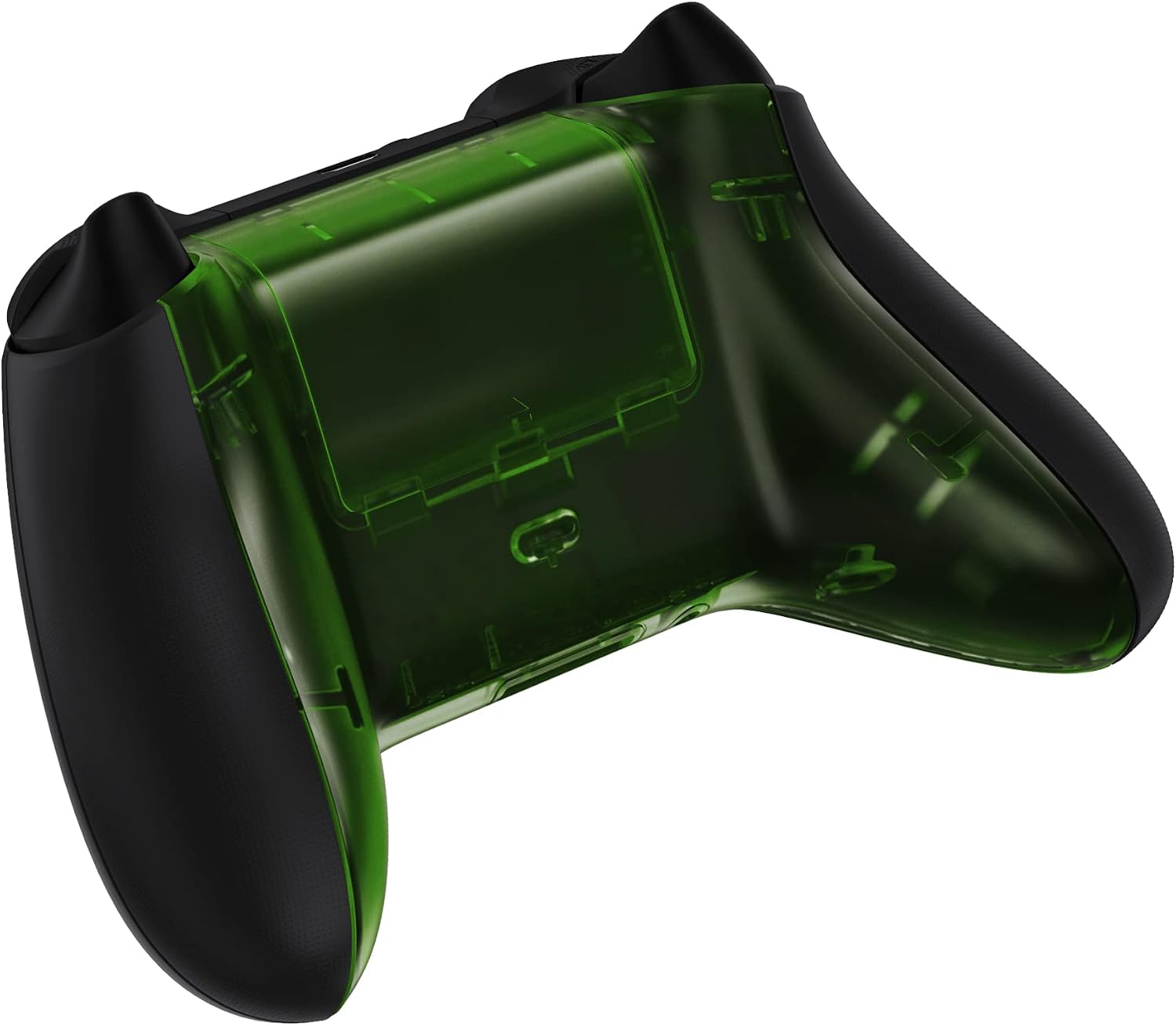 eXtremeRate Custom Back Cover Shell for Xbox Core Wireless Controller, Clear Green Replacement Battery Cover & Bottom Shell for Xbox Series X & S Controller