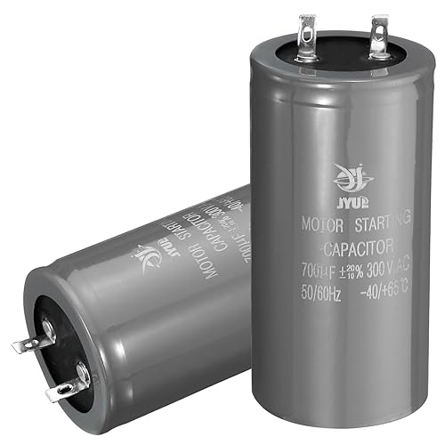 Vista 44 de PATIKIL Condensador de arranque del motor, CD60, 200uf 300V 50/60Hz, Aluminio, Redondo, Montaje de orificio pasante, Condensador